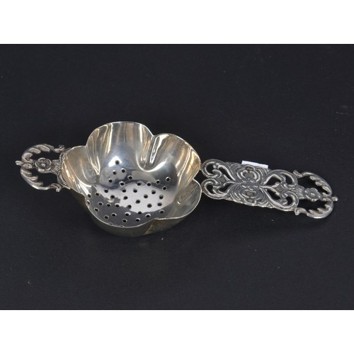 58 - A Silver Peruvian Mate Strainer.