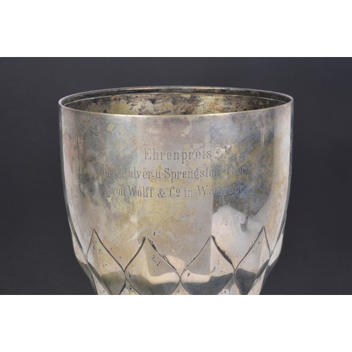 90 - A German Silver Trophy from 1914 from the German Experimental & Test Institute for Hunting & Sportin... 