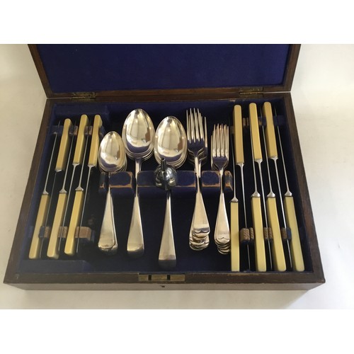 109 - A Canteen of Silver Plated Cutlery.