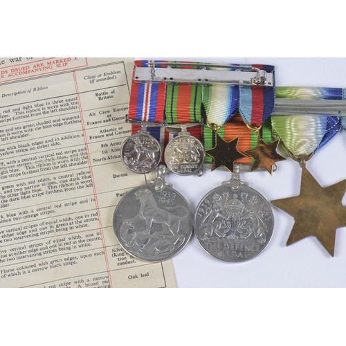 318 - A Set of Four WWII Medals to include the Atlantic Star, 39-45 Star, Defence & Victory along with a s... 