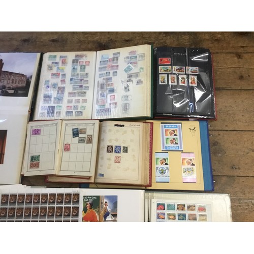 324 - A Large Collection of 16 Stamp Albums to include some Vintage Car Photos & a General collection of W... 