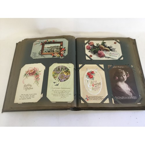 333 - A Postcard Album Chromolithographic, English Humour, Mabel Lucy Atwell, Flowers, Easter Cards, Birth... 