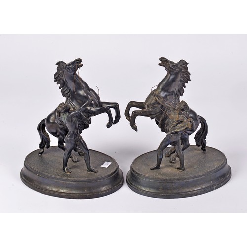 483 - A Pair of Spelter Figures after the antique.