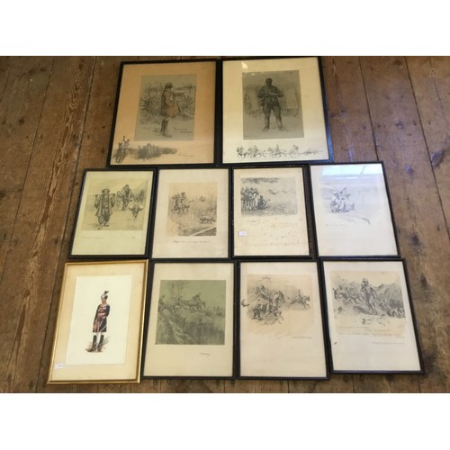 499 - Two Snaffles Prints in Frames to include Bon Voyage & Good Hunting Old Sportsman along with Mountain... 