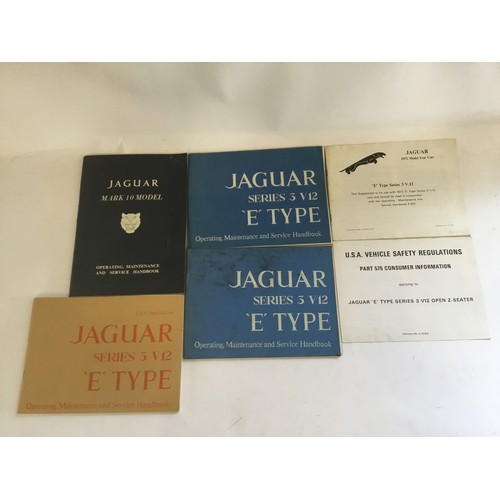 538 - A Scarce U.S.A. Operating Maintenance & Service Handbook for a Jaguar Series III E Type, 2 x U.K. Ja... 