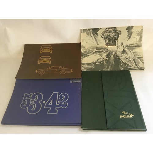 544 - Four Original 1970s Folders containing details of New Jaguar models being released to include Specif... 