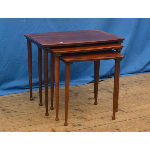 580 - A Nest of Rosewood Graduated Tables.