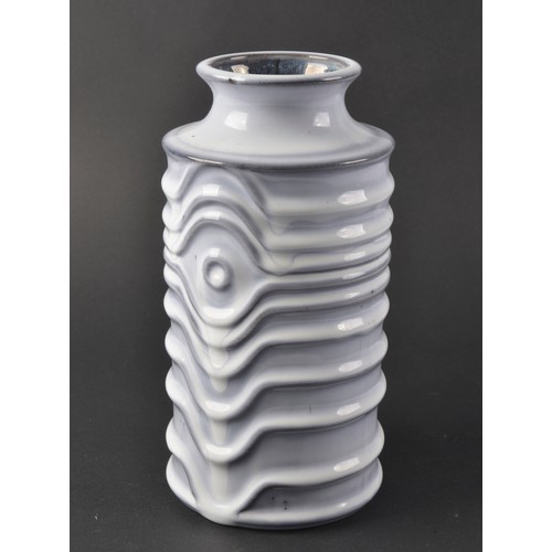 741 - A 1960s German Grey & White Runny Glazed Vase by 