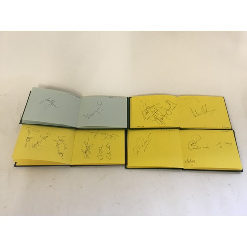 838 - A Collection of Four Autograph Books to include signatures by John Embursy, Geoff Lawson, Terry Alde... 