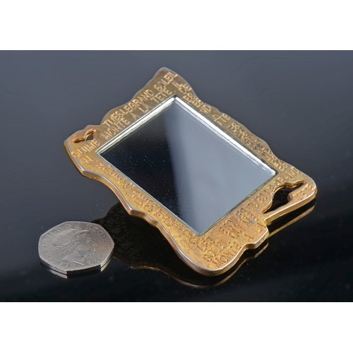 72 - A French Ladies Handbag Mirror with Verse after Vautrin.