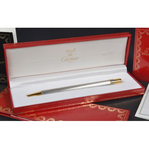 261 - A Cartier Ball Point Pen in the Original Box with Paperwork.