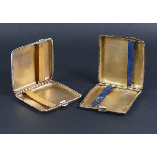 24 - Two Silver Cigarette Cases. Weighing: 209 grams.