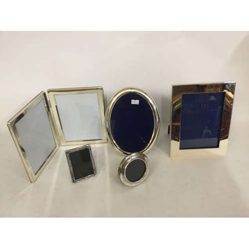 94 - Two Silver Photo Frames & Three Silver Plated Frames.