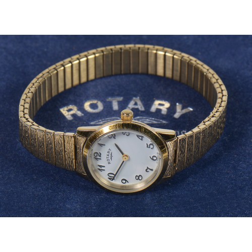 214 - A Ladies Rotary Wristwatch on expanding strap Complete with Original Box.