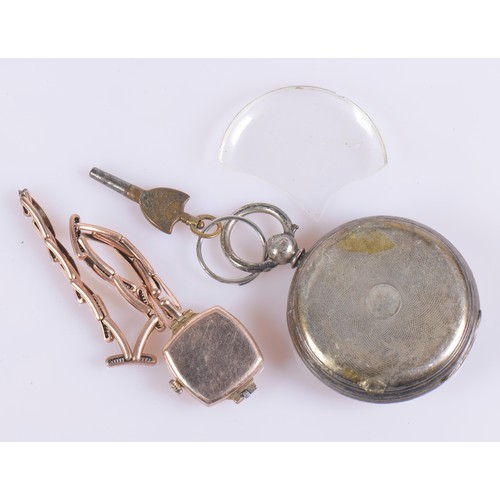 287 - A 9ct Gold cased Ladies Wristwatch & a J.W. Benson Silver Cased Pocket Watch. (AF).