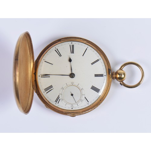 312 - A 18ct Gold Full Hunter Pocket Watch. NO: 40159. Weighing: 86 grams. (Gross).