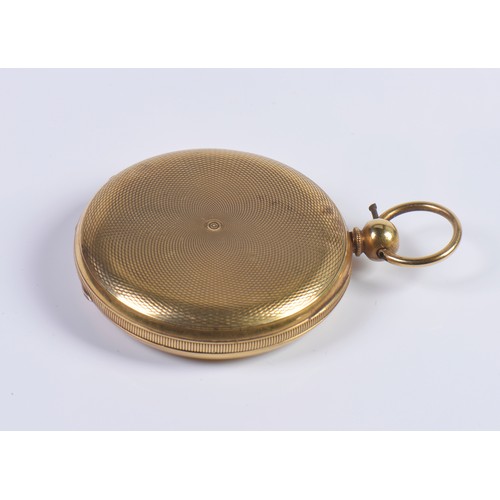 312 - A 18ct Gold Full Hunter Pocket Watch. NO: 40159. Weighing: 86 grams. (Gross).