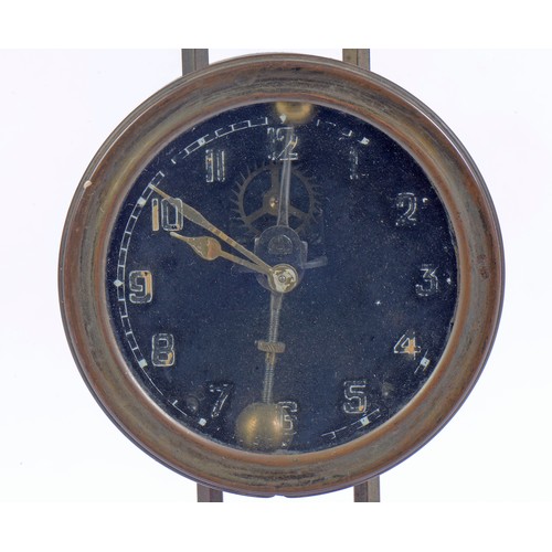 329 - A German made Oscillating Rise & Fall metal cased Wall Clock.