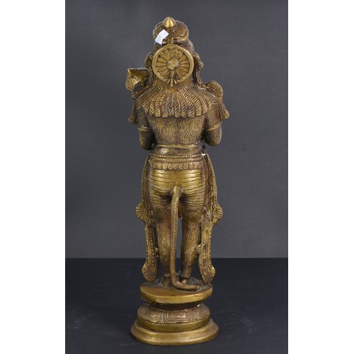 370 - An Indian Cast Brass of the Monkey God 