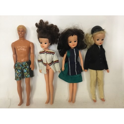 1220 - A Vintage Mattel Ken Doll along with three Tammy Dolls.