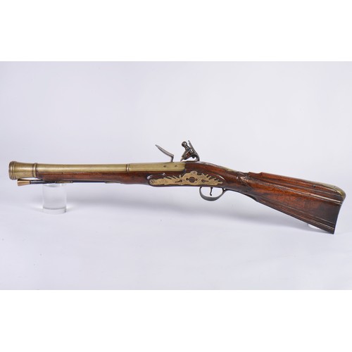 586 - A Ketland coaching / boarding gun or blunderbuss, London made flintlock, late 18th / early 19th cent... 