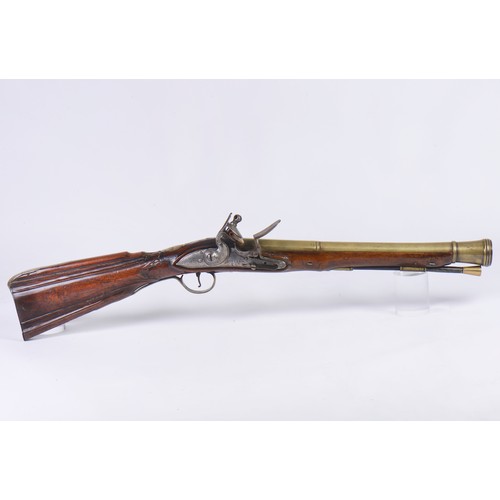 586 - A Ketland coaching / boarding gun or blunderbuss, London made flintlock, late 18th / early 19th cent... 