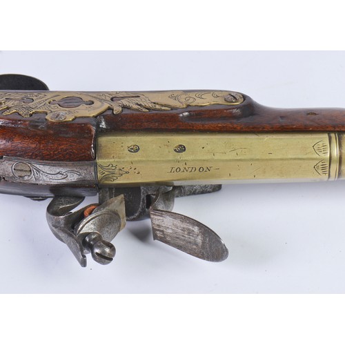 586 - A Ketland coaching / boarding gun or blunderbuss, London made flintlock, late 18th / early 19th cent... 