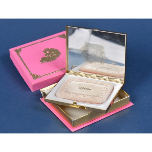 7 - A Silver Powder Compact, 1920s Dusting Powder, Compacts & other Beauty Products.