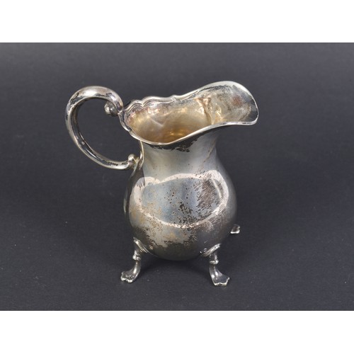 67 - A German Silver 800 Standard Cream Jug. Weighing: 79 grams.