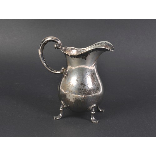 67 - A German Silver 800 Standard Cream Jug. Weighing: 79 grams.