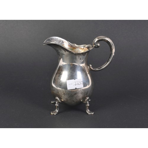 67 - A German Silver 800 Standard Cream Jug. Weighing: 79 grams.