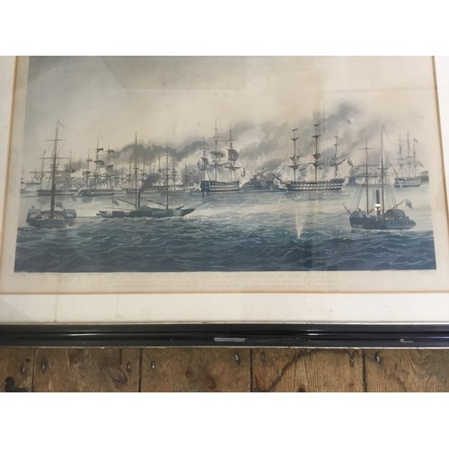 474 - A Lithograph depicting the Bombardment & Capture of St. Jean D'Acre for the benefit of the Families ... 