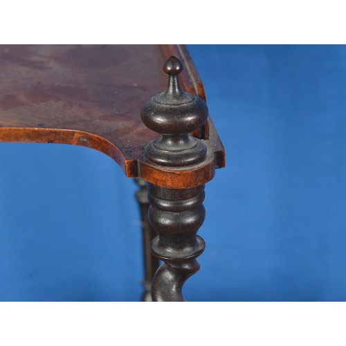 531 - A Victorian Mahogany Corner Whatnot. Measuring: 36cms x 95cms high.