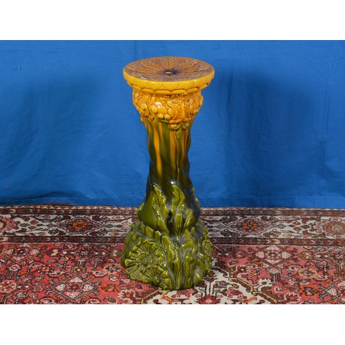 742 - A Victorian Conservatory Pot Plant Stand decorated with Flowers. Measuring: 71cms high.