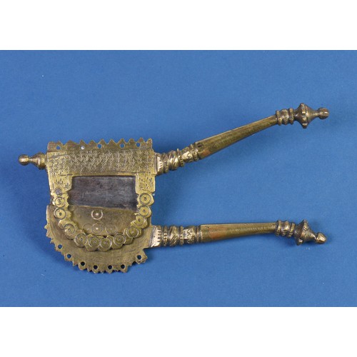 789 - An Antique Indian Brass Betel Nut Cutter.