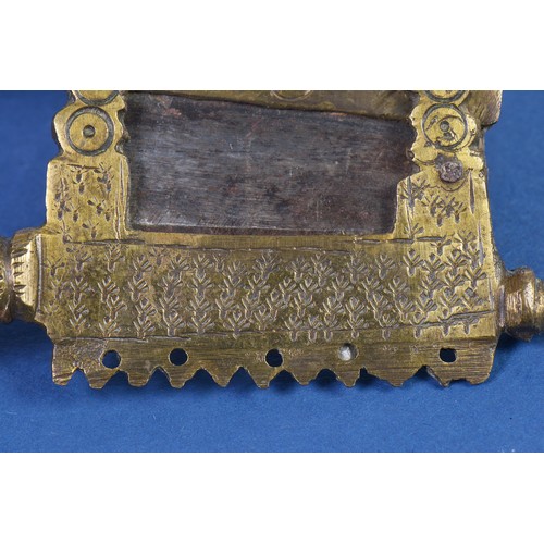 789 - An Antique Indian Brass Betel Nut Cutter.