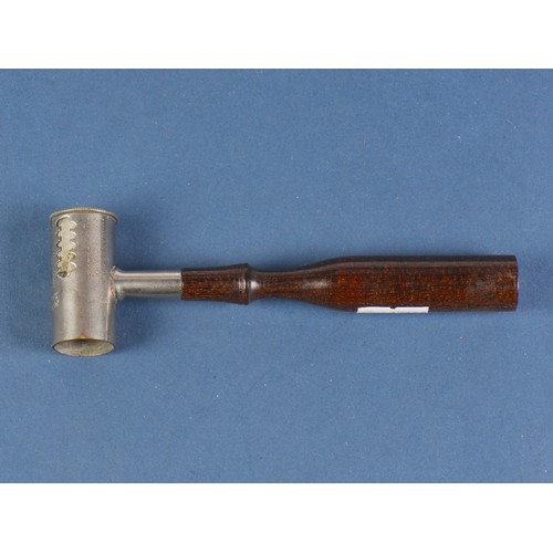 971 - A Vintage Nickel Silver & Rosewood handle Powder Measurer.