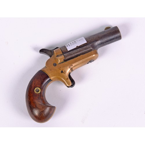 973 - A 19th Century Percussion Colt Muff Pistol.