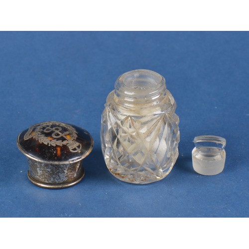 50 - A Collection of Tortoise Shell Pique Jewellery to include Royal Army Medical Corps & Two Jewellery B... 