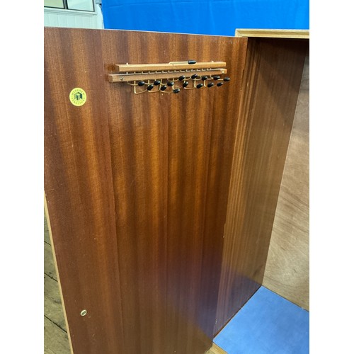 537 - A Child's Three Drawers Oak veneered & White painted Chest fitted with Three Drawers & Two Cupboards... 