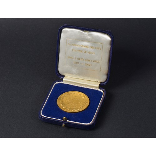 294 - A Scarce Transvaal  & Orange Free State Chamber of Mines Union of South Africa Jubilee 1910-1960 