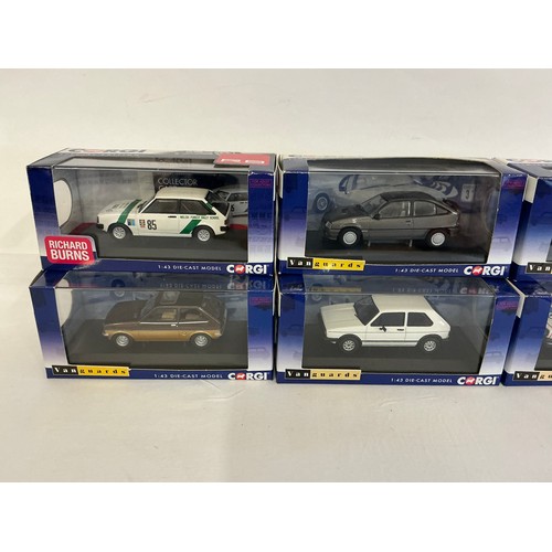 A Collection of Six Boxed Corgi Vanguard 1/43rd scale models to include ...