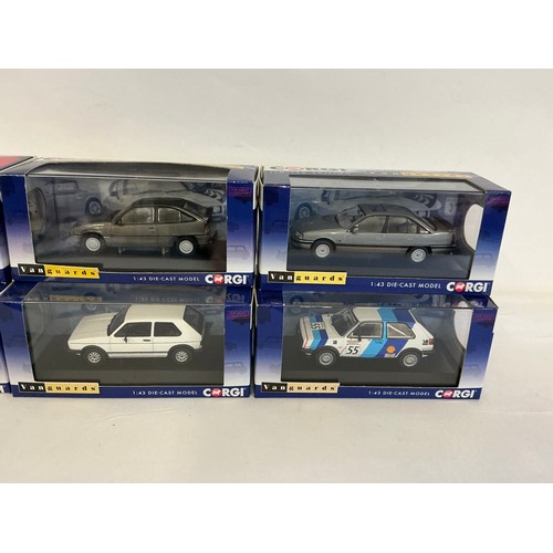 A Collection of Six Boxed Corgi Vanguard 1/43rd scale models to include ...