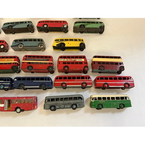 A Collection of 20+ Play Worn Dinky Bus models.
