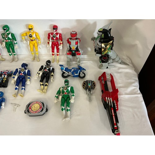 A Collection of Original Power Rangers Figures & Vehicles.