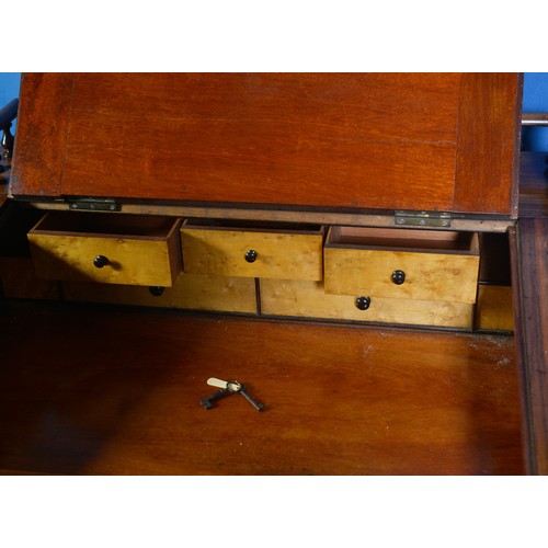 659 - A Victorian Laburnum Wood Gentleman's Davenport fitted with Eight graduated Drawers, Sliding Drawer,... 