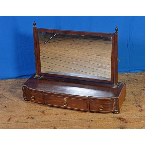 662 - A Regency Swing Framed Toilet Mirror of Three Graduated Drawers & Ring Pull Handles. Measuring: 78cm... 