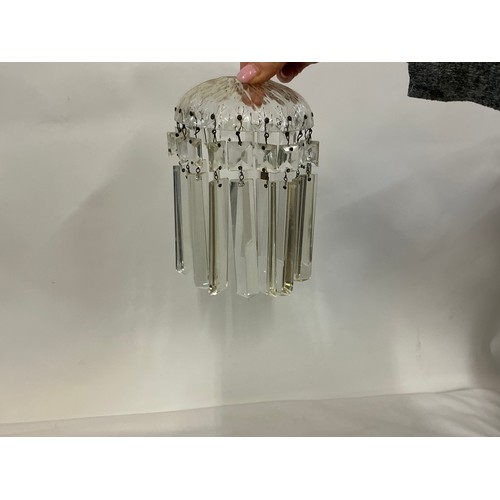 697 - A Pair of Bag Shaped Lustre Ceiling Lights & one other.