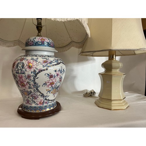 700 - Two Large Side Table Lamps with Shades.