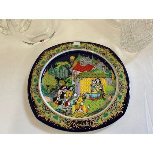 707 - An Orrefors Glass Decanter & Stopper along with Four other Decanters & a Rosenthal Christmas Carol 1... 